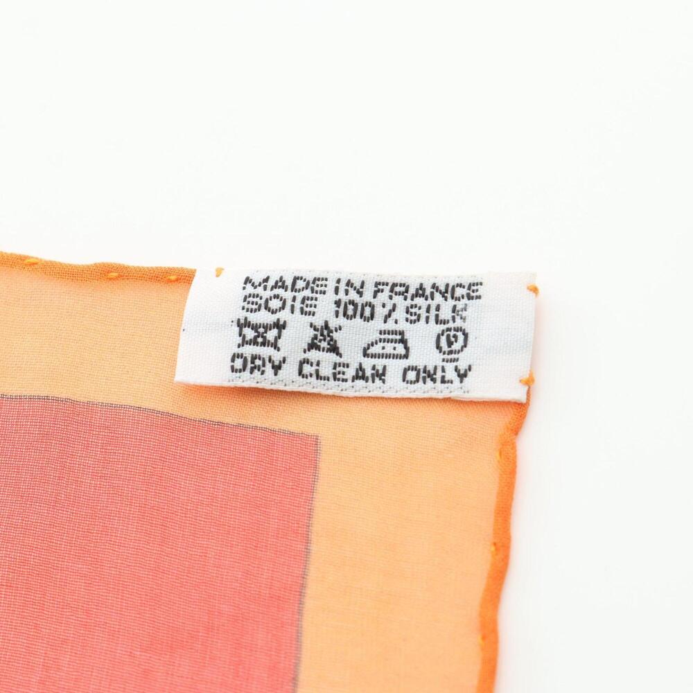 HERMES Authentic Red Silk Scarf - Picture 3 of 5